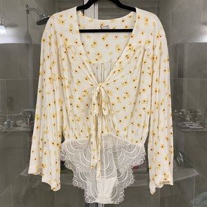 Free People flower bodysuit
